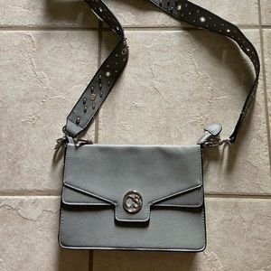 Christian Siriano for Payless - cross-body light metal grey color